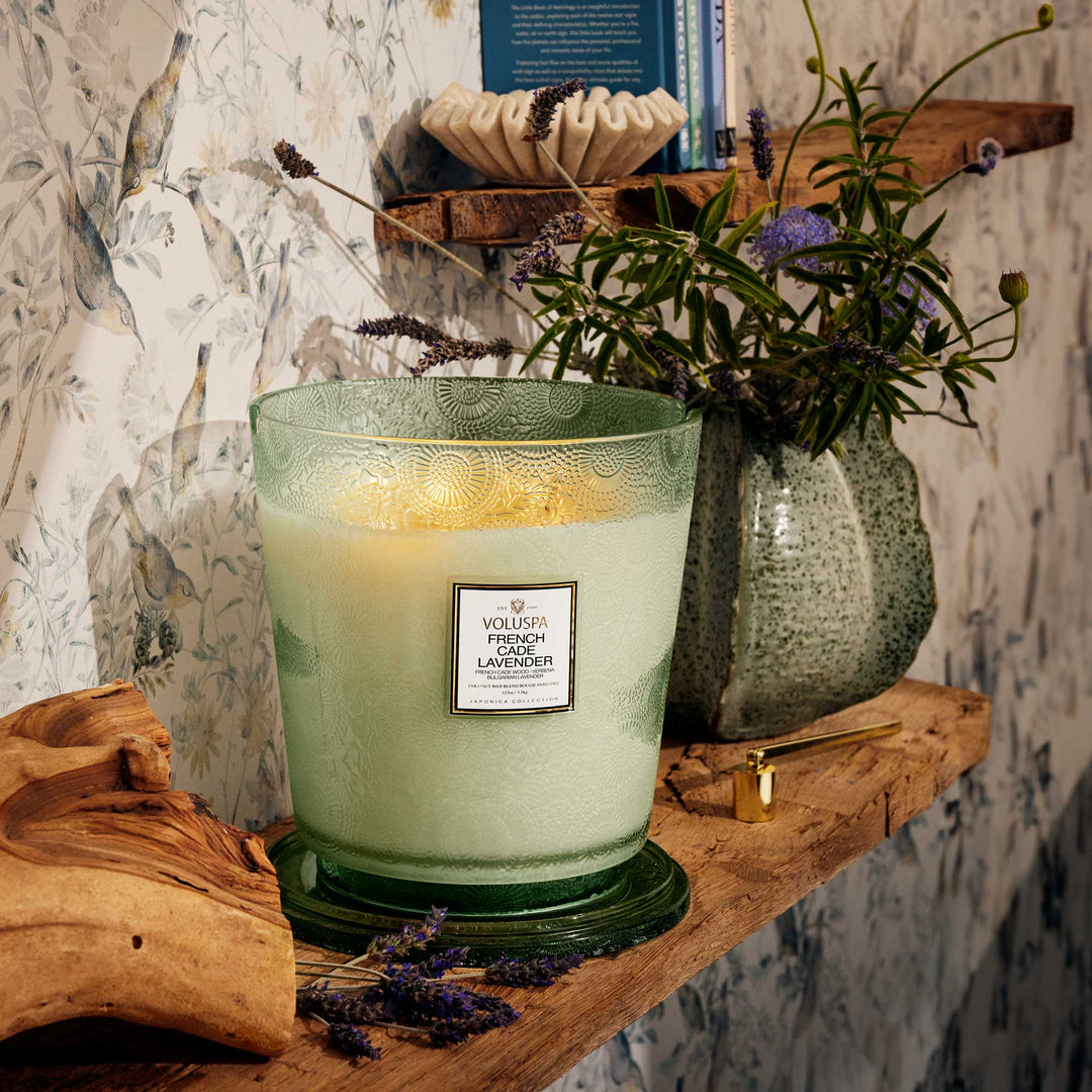 French Cade Lavender 5 Wick Hearth Candle - Something Splendid Co.