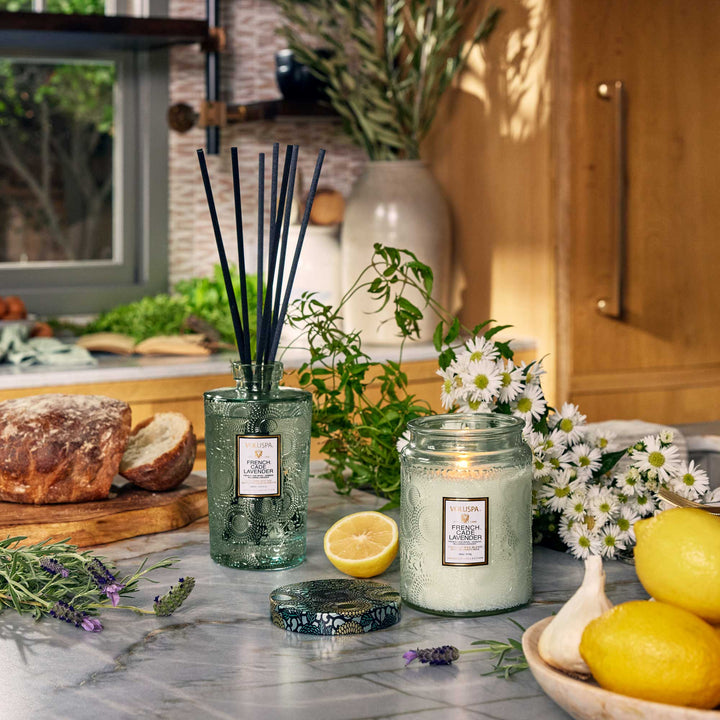 French Cade Lavender Large Jar Candle - Something Splendid Co.