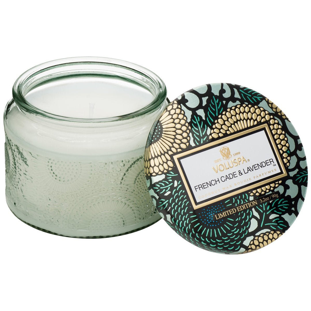 French Cade Lavender Petite Glass Jar Candle - Something Splendid Co.