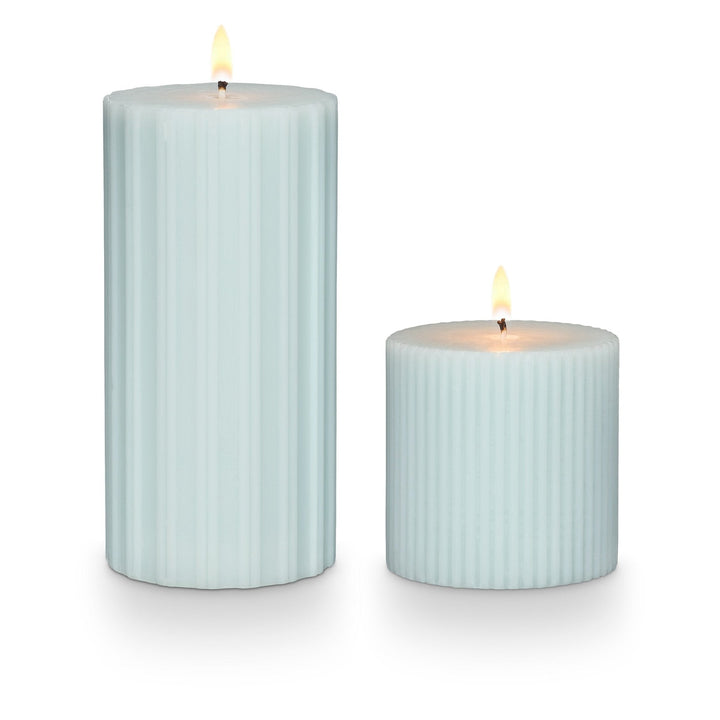 Fresh Sea Salt Fragranced Pillar Candle - Something Splendid Co.