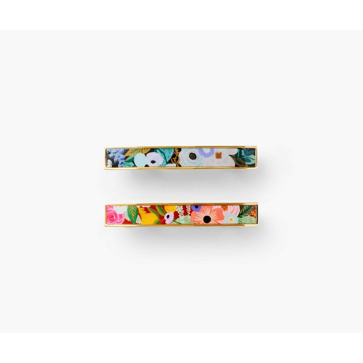 Garden Party Enamel Hair Clips - Set of 2 - Something Splendid Co.