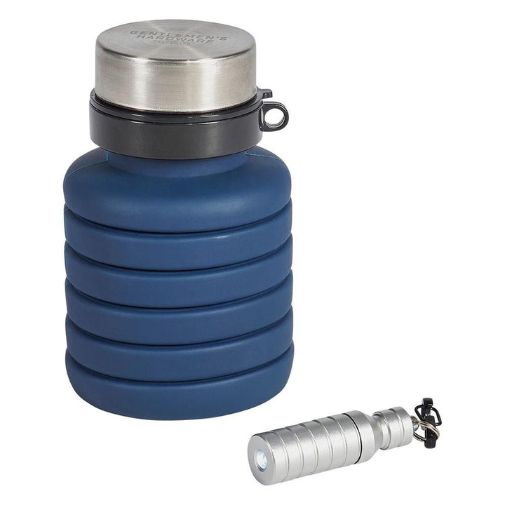 Gentlemen's Hardware Collapsible Water Bottle & Flashlight - Something Splendid Co.