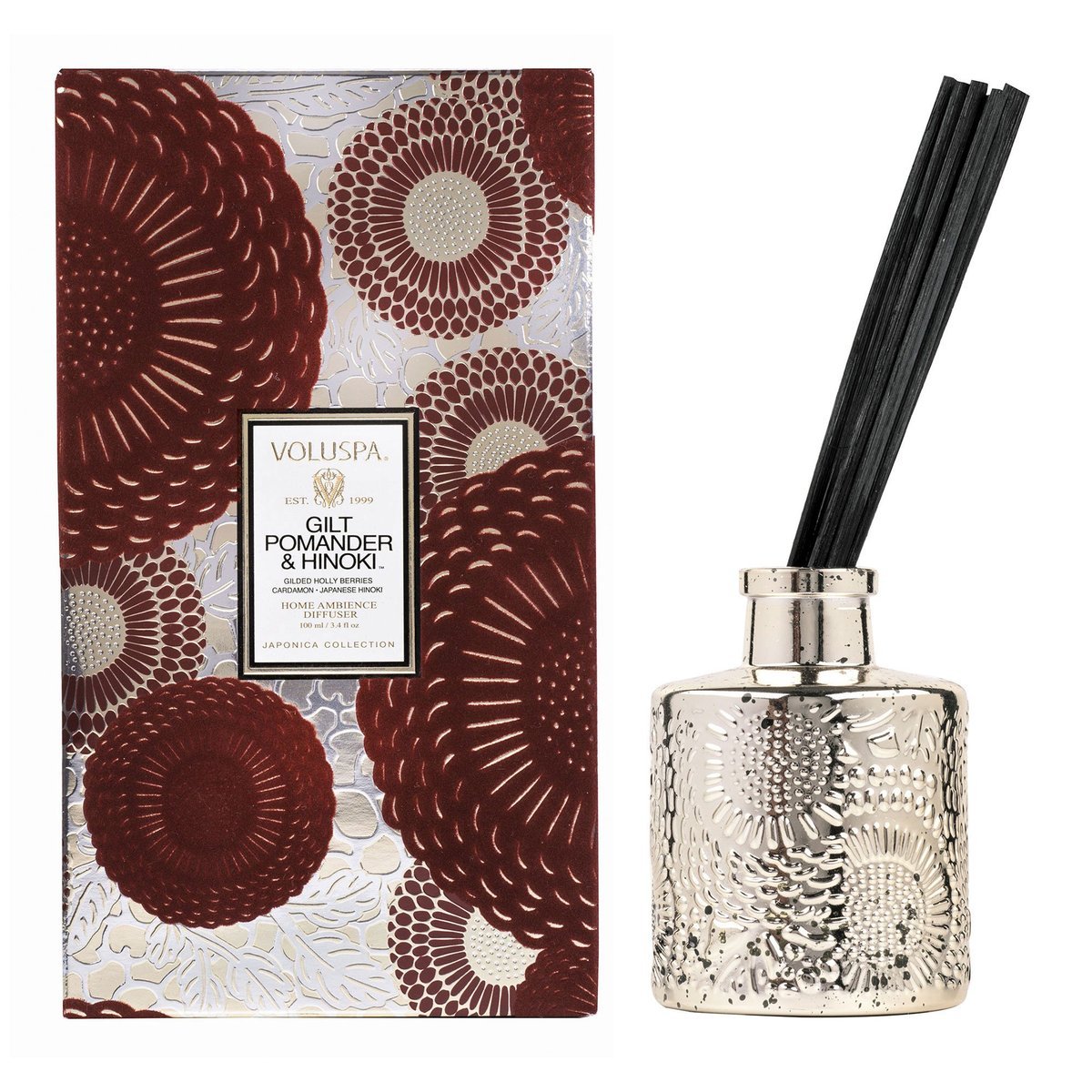 Gilt Pomander & Hinoki Reed Diffuser - Thumbnail 3