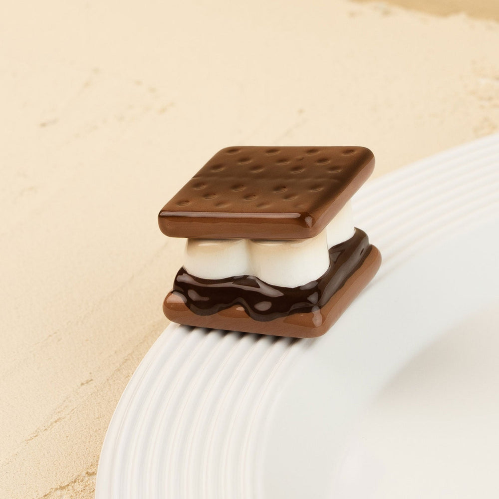 Gimme S'More Mini by Nora Fleming — hand-painted ceramic perfectly stacked s'more (alternate view)