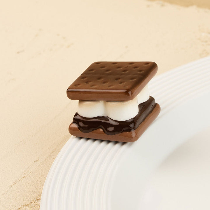 Gimme S'More Mini by Nora Fleming — hand-painted ceramic perfectly stacked s'more (alternate view)