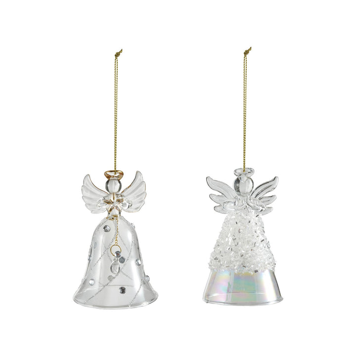 Glass Angel Ornament, 2 Styles (Hangs or Sits) - Something Splendid Co.