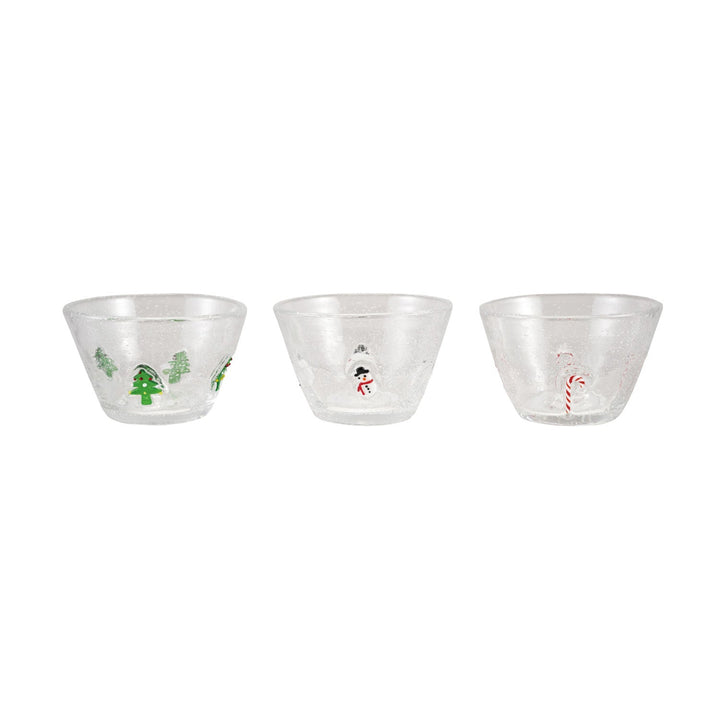 Glass Bowl with Embedded Holiday Icon, 3 Styles - Something Splendid Co.