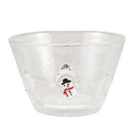 Glass Bowl with Embedded Holiday Icon, 3 Styles - Something Splendid Co.