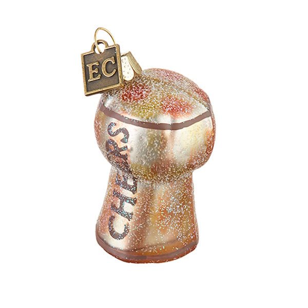 Glass Champagne Cork Ornament - Something Splendid Co.