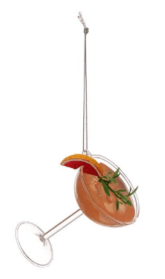 Glass Cocktail Ornament, 6 Styles - Something Splendid Co.