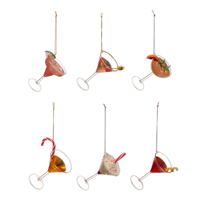 Glass Cocktail Ornament, 6 Styles - Something Splendid Co.