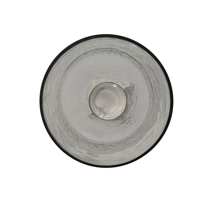 Glass Hurricane with Cast Aluminum Base, KD (Holds 2-1/2" Pillar) - Something Splendid Co.