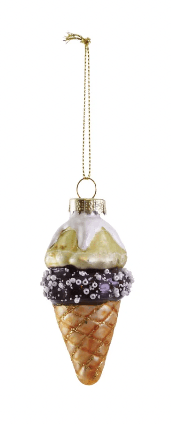 Glass Ice Cream Ornaments, 2 Colors - Something Splendid Co.