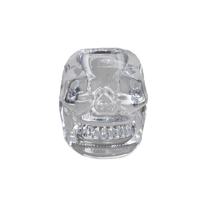 Glass Skull Shaped Taper Holder - Something Splendid Co.