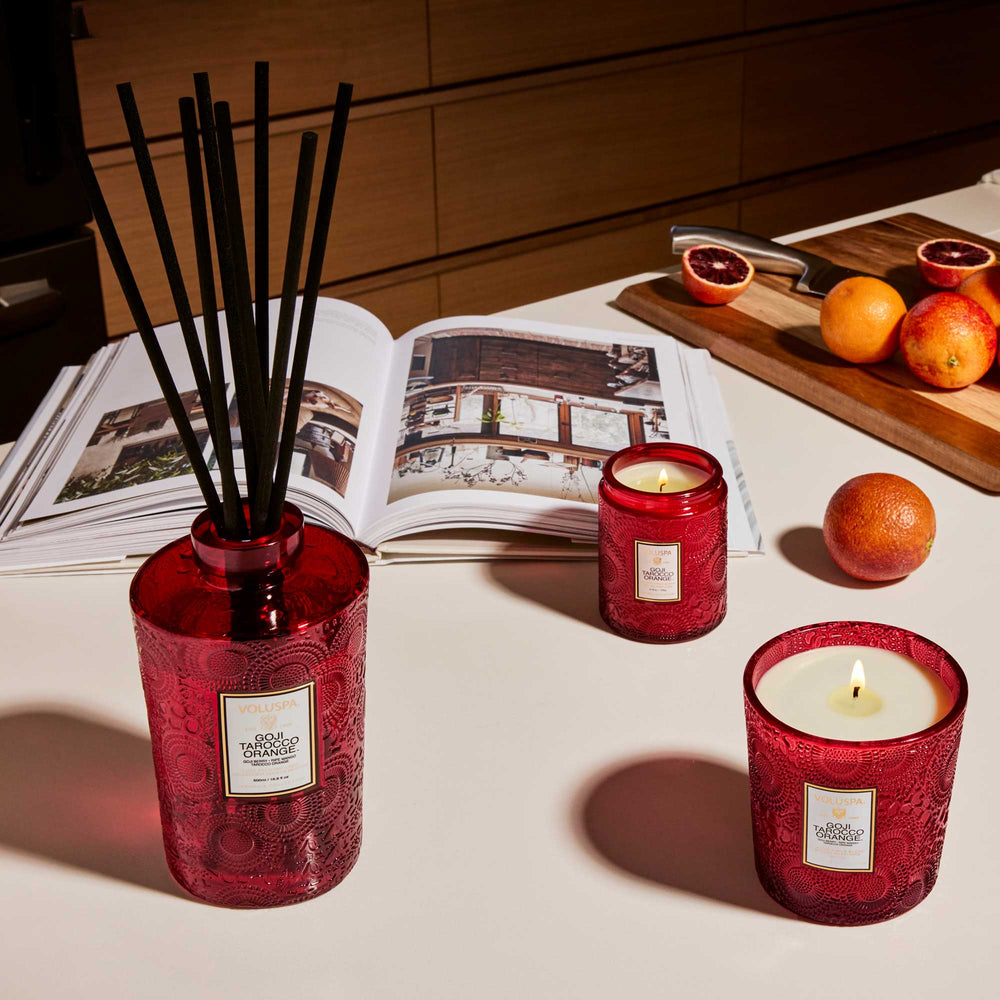Goji Tarocco Orange Luxe Reed Diffuser - Something Splendid Co.