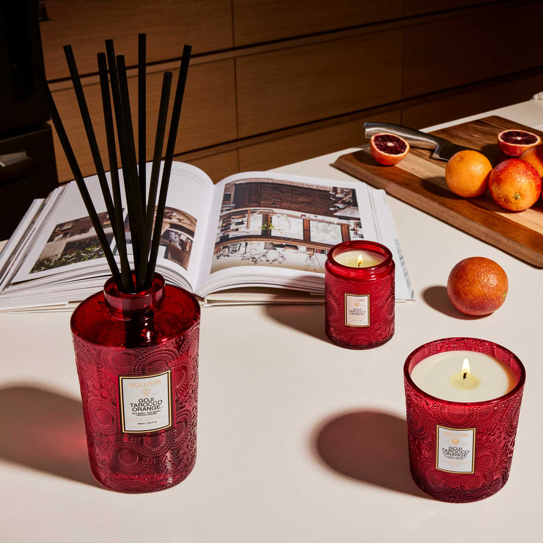 Goji Tarocco Orange Luxe Reed Diffuser - Something Splendid Co.
