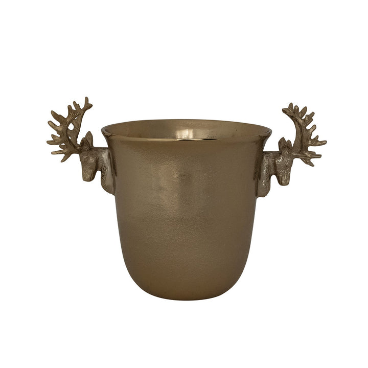 Gold Reindeer Ice Bucket and Bottle Cooler - Something Splendid Co.