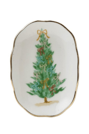 Gold Rimmed Stoneware Scalloped Dish, 3 Styles - Something Splendid Co.