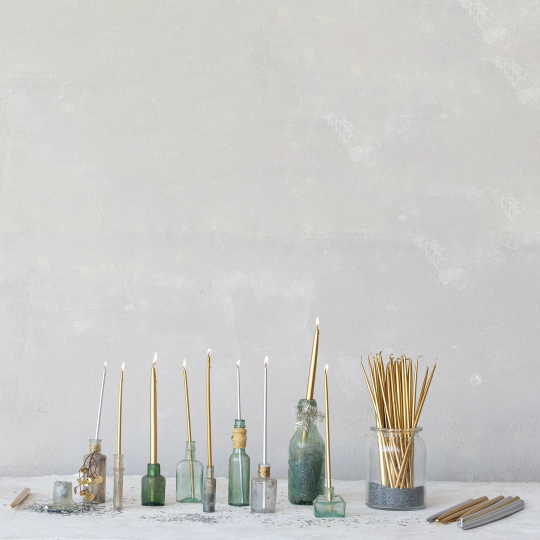 Gold Thin Taper Candles, Set of 24 - Something Splendid Co.