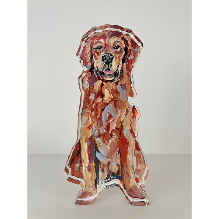 "Golden Retriever Red" acrylic WHOLESALE - Something Splendid Co.