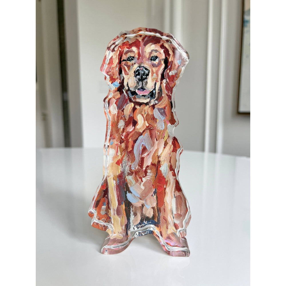 "Golden Retriever Red" acrylic WHOLESALE - Something Splendid Co.