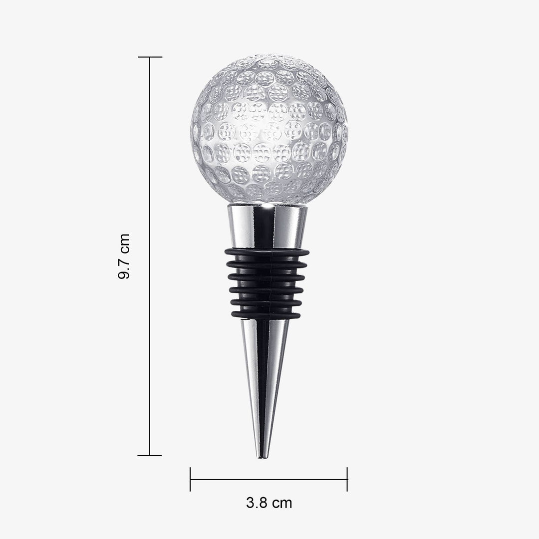 Golf Ball Wine & Champagne Bottle Stopper - Something Splendid Co.
