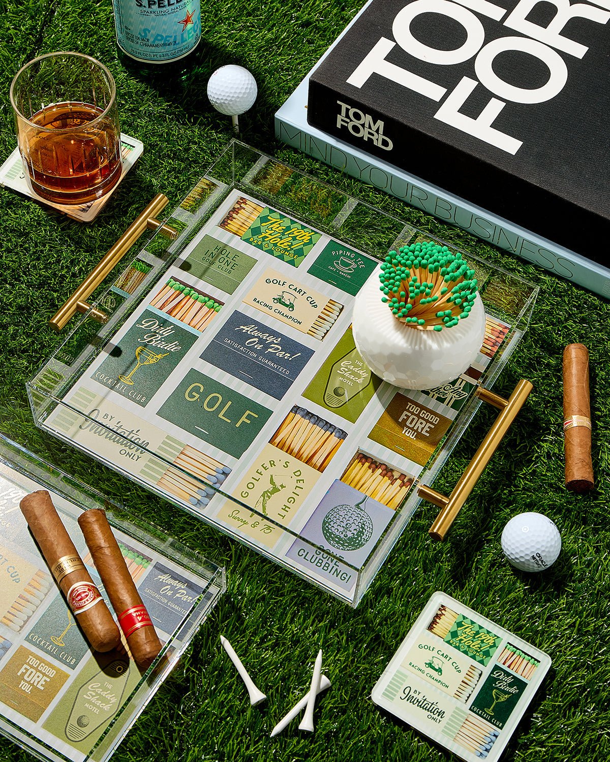 Golf Matchbook Large Tray - Thumbnail 3