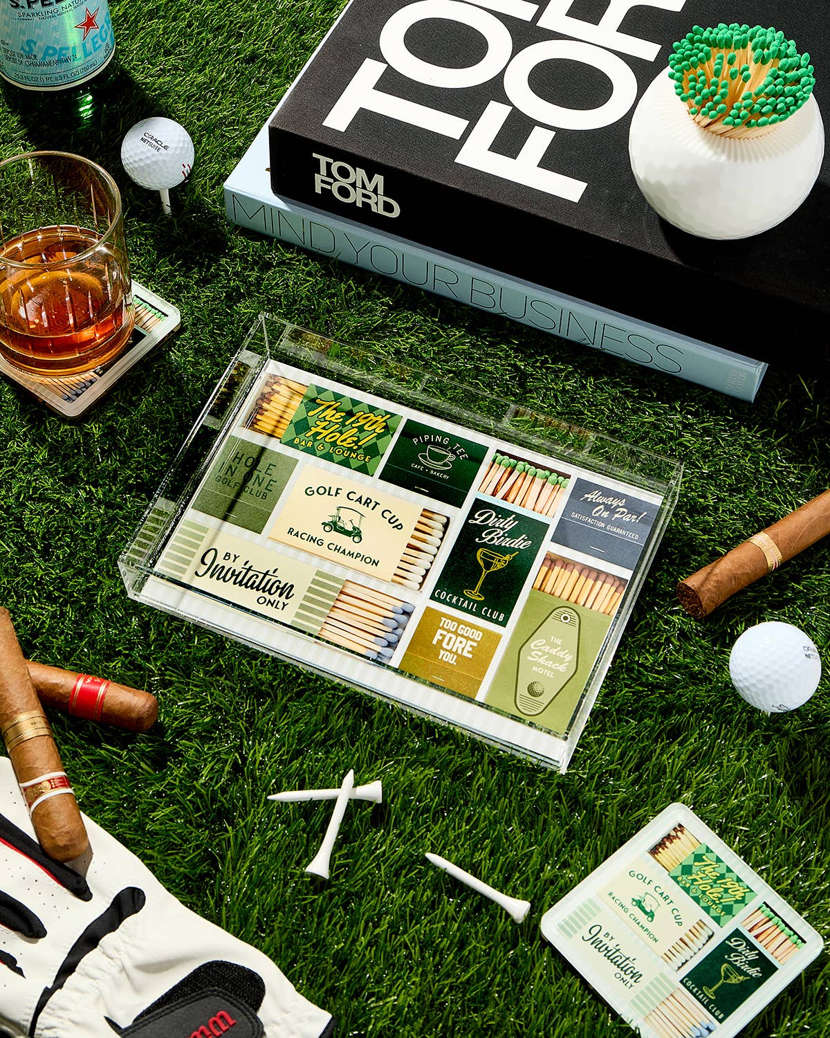 Golf Matchbook Small Tray - Thumbnail 2
