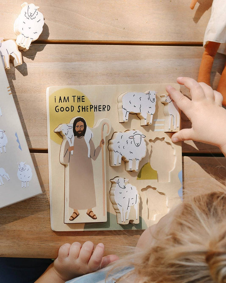 Good Shepherd Wooden Puzzle - Something Splendid Co.