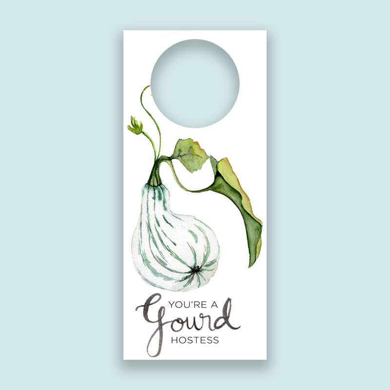 Gourd Hostess Wine Tag - Something Splendid Co.