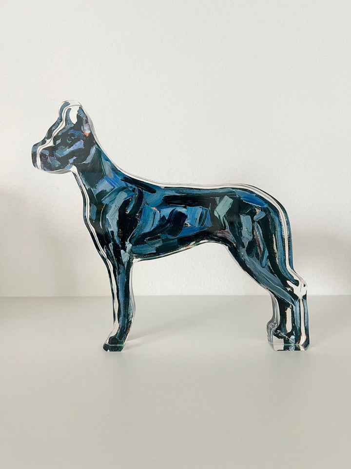 "Great Dane Black" acrylic shelfie - Something Splendid Co.