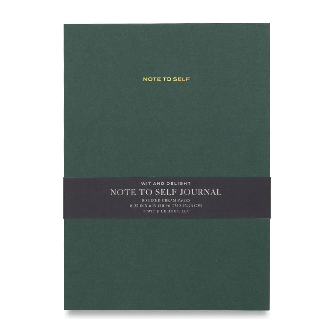 Green Note To Self Journal - Something Splendid Co.