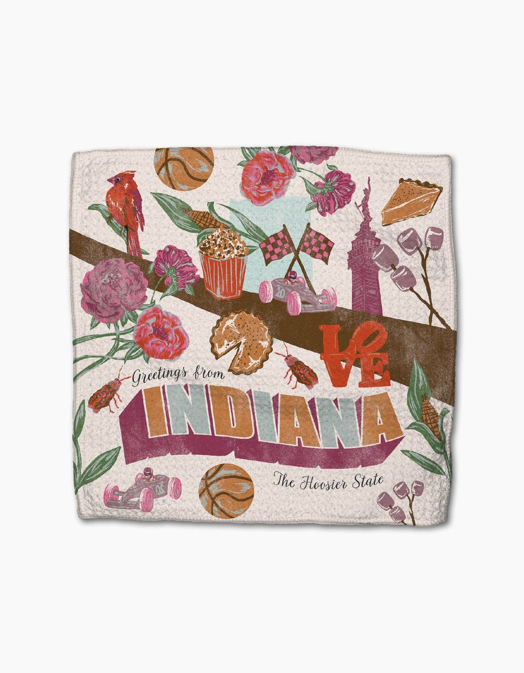 Greetings From Indiana Dishcloth Set - Something Splendid Co.