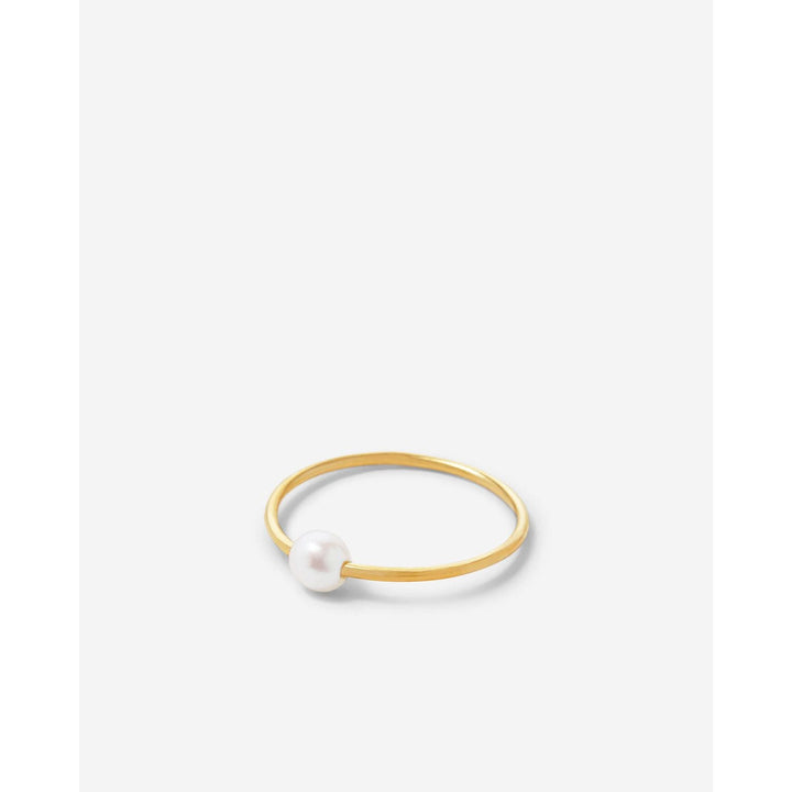 Grit Dainty Pearl Ring | Vermeil Gold - Something Splendid Co.