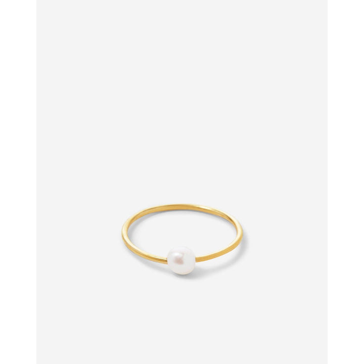 Grit Dainty Pearl Ring | Vermeil Gold - Something Splendid Co.