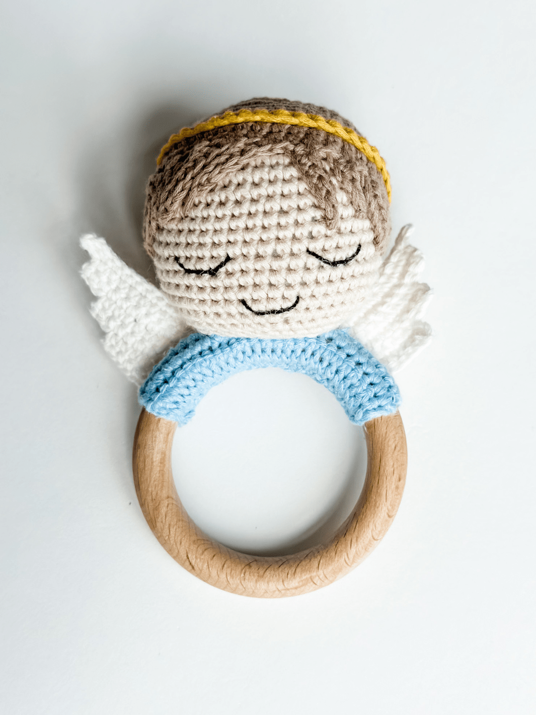 Guardian Angel Rattle (Boy) - Something Splendid Co.