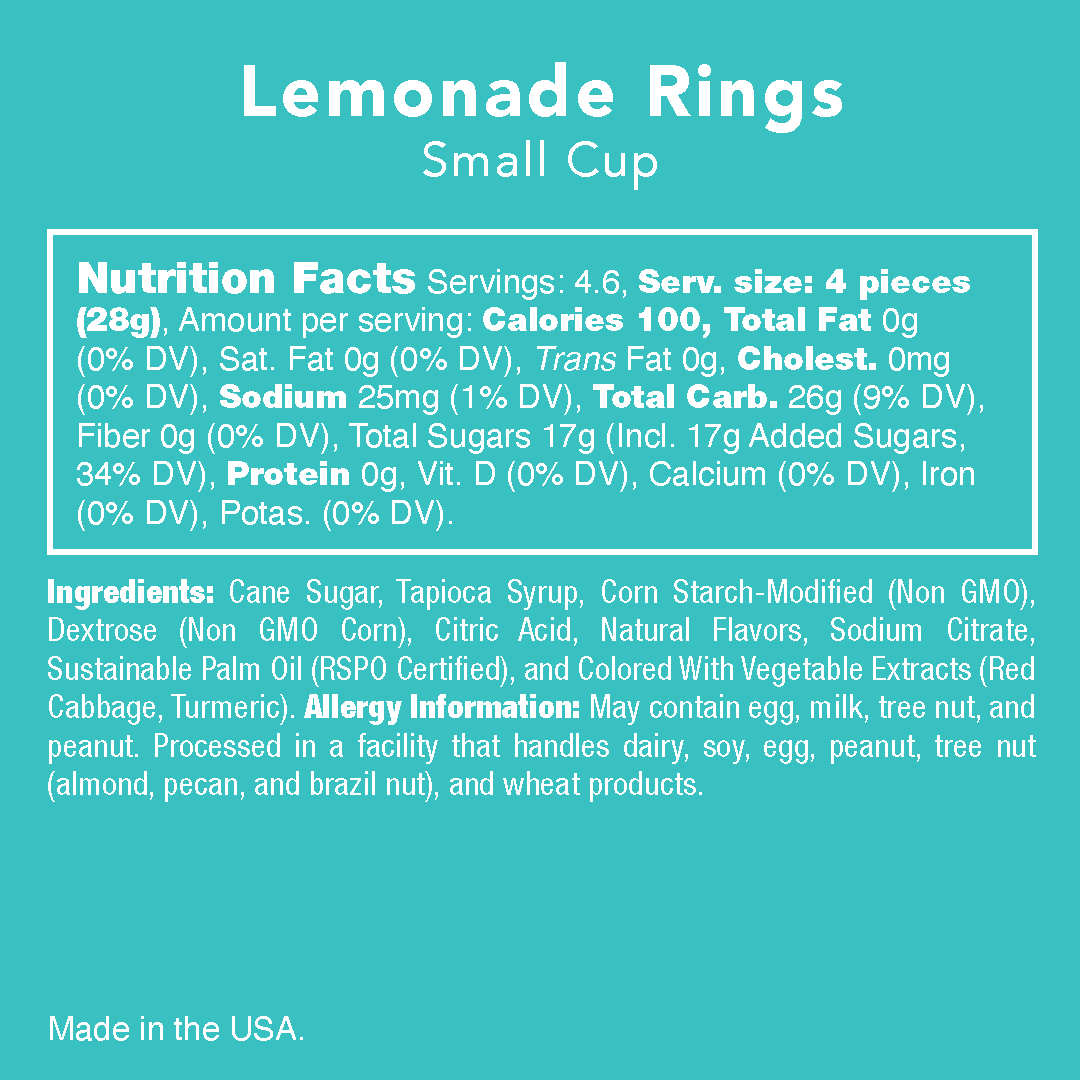 Gummy Candy Lemonade Rings - Something Splendid Co.