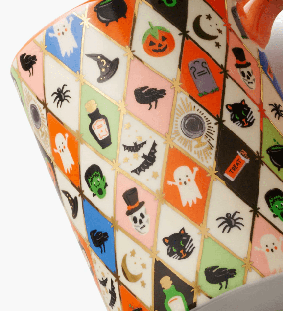 Halloween Argyle Porcelain Mug - Something Splendid Co.