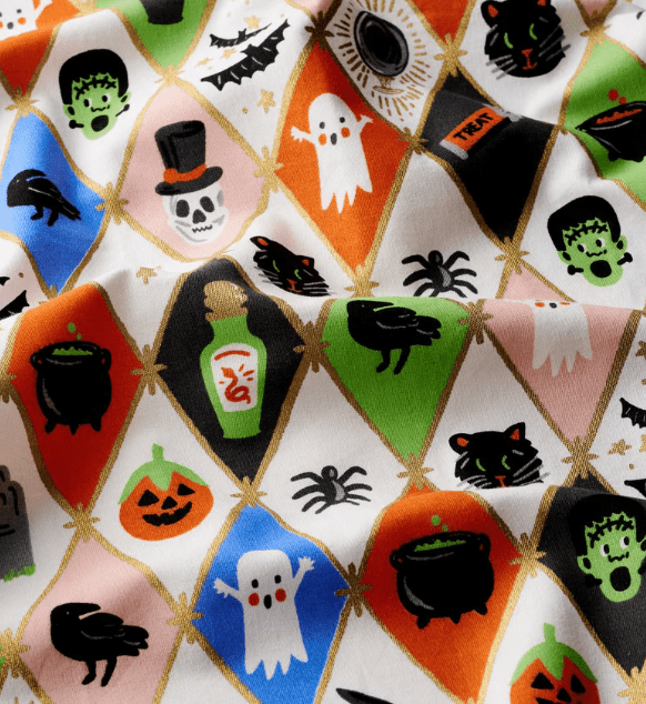 Halloween Argyle Tea Towel - Something Splendid Co.