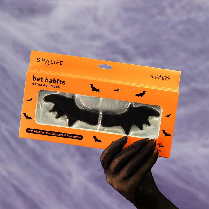 Halloween Bat Habits Detox Hydrogel Undereye Patches | 4 Pk - Something Splendid Co.