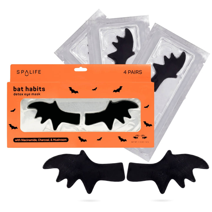 Halloween Bat Habits Detox Hydrogel Undereye Patches | 4 Pk - Something Splendid Co.