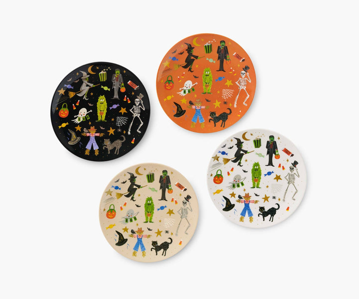Halloween Parade Melamine Assorted Dessert Plates - Something Splendid Co.