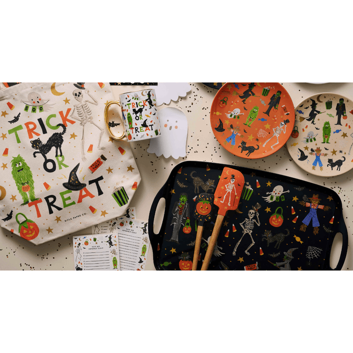 Halloween Parade Melamine Serving Platter with Handles - Something Splendid Co.