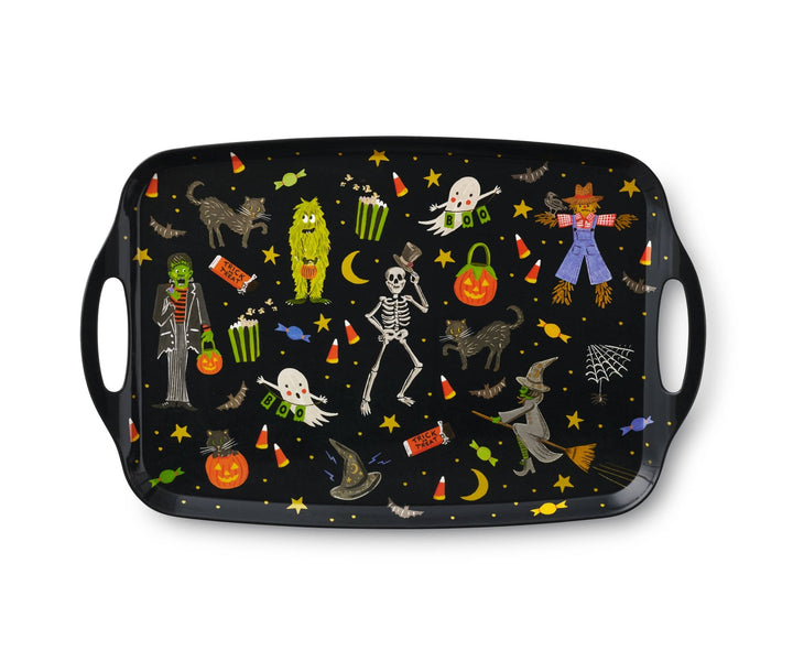 Halloween Parade Melamine Serving Platter with Handles - Something Splendid Co.