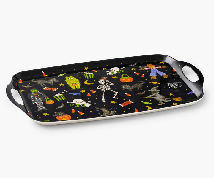 Halloween Parade Melamine Serving Platter with Handles - Something Splendid Co.