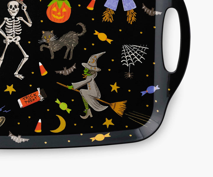 Halloween Parade Melamine Serving Platter with Handles - Something Splendid Co.