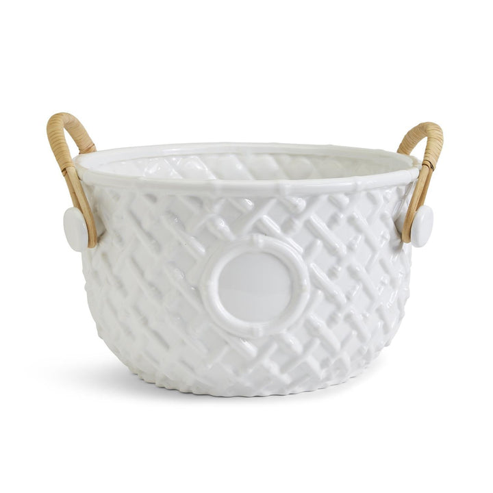 Hampton Faux Bamboo Fretwork Party Bucket - Something Splendid Co.