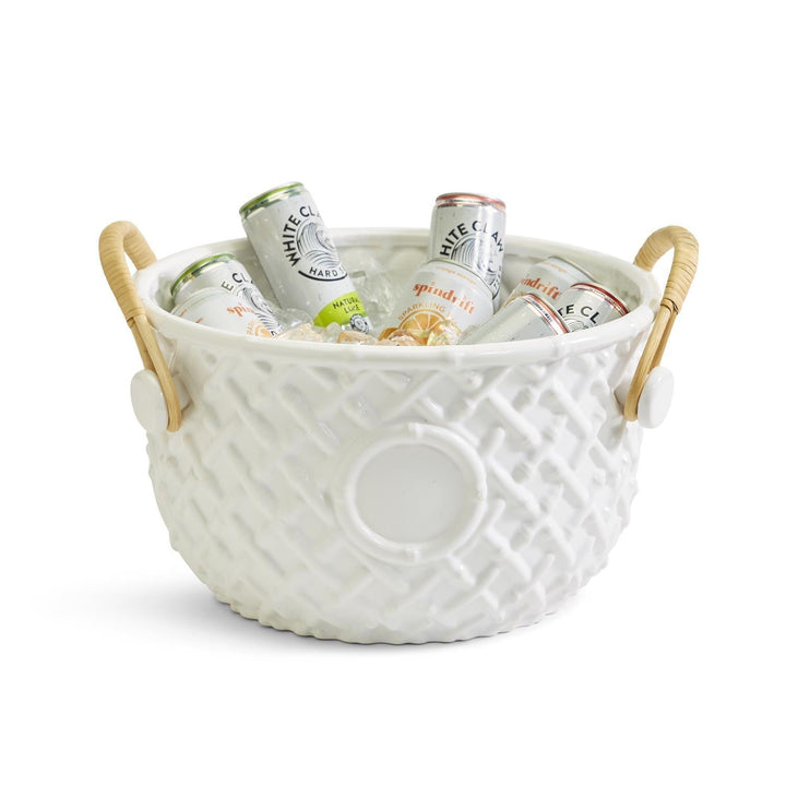 Hampton Faux Bamboo Fretwork Party Bucket - Something Splendid Co.