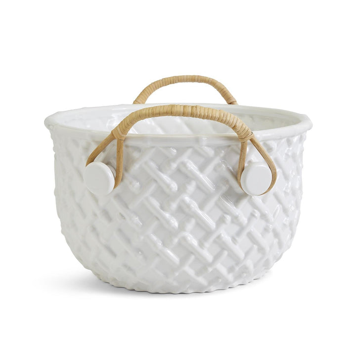 Hampton Faux Bamboo Fretwork Party Bucket - Something Splendid Co.