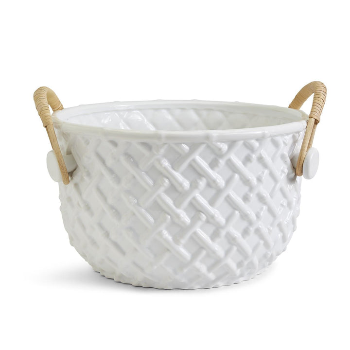 Hampton Faux Bamboo Fretwork Party Bucket - Something Splendid Co.